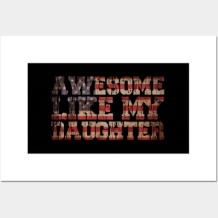 Awesome Like My Daughter Fathers Day Dad Posters and Art